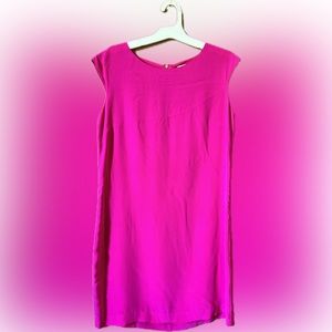 Cynthia Rowley dress, hot pink. 100% silk. Women’s size 6.